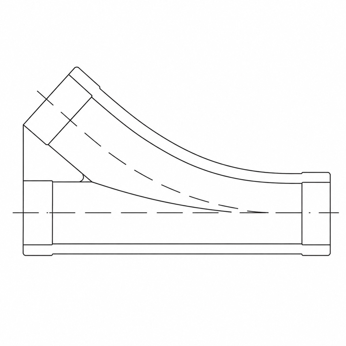 PTS-Y Tube- PVC,Koyu Gri,R:650mm, d:2,3mm OD:110