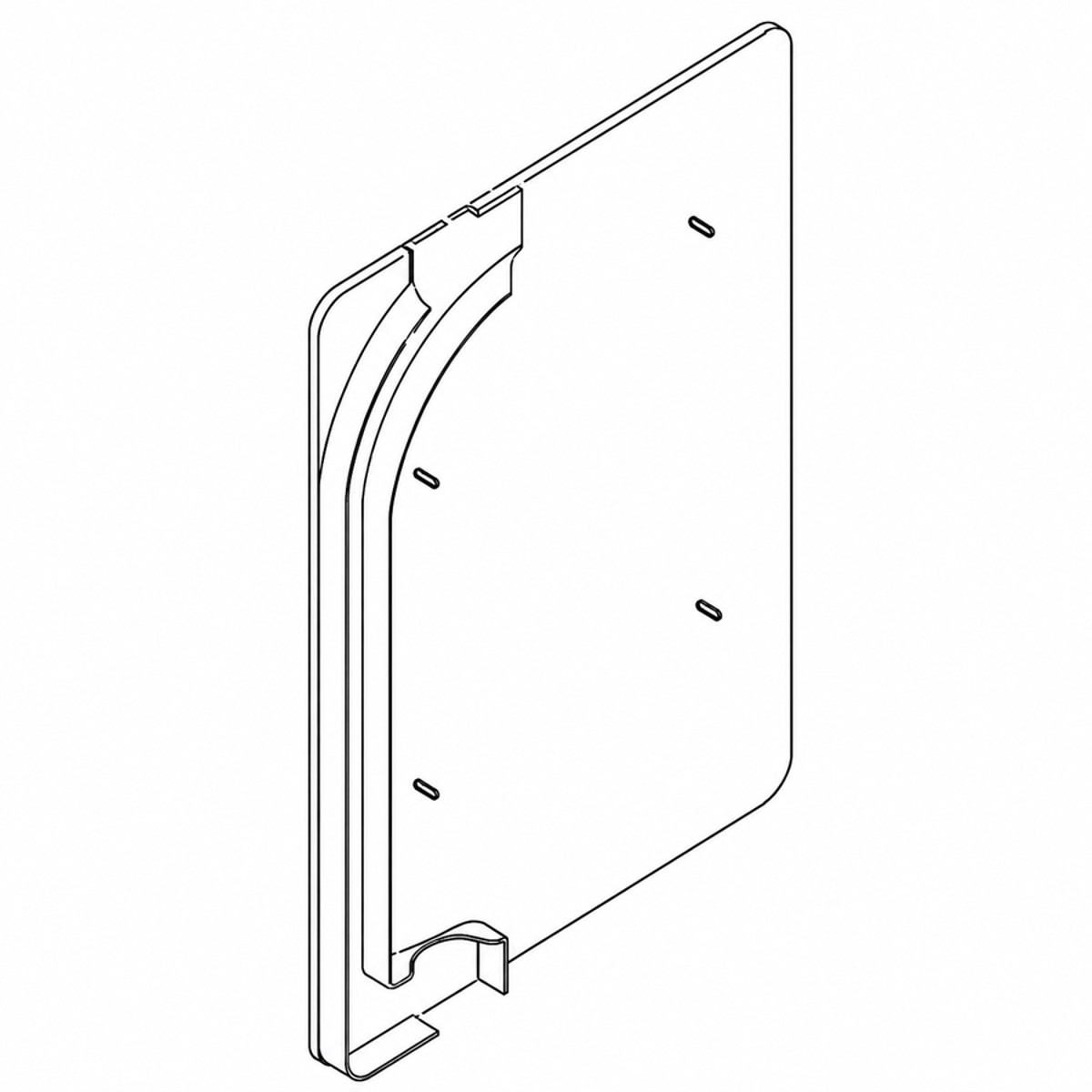 Aerocom COM Station Back Panel- Askı Paneli,OD:110mm